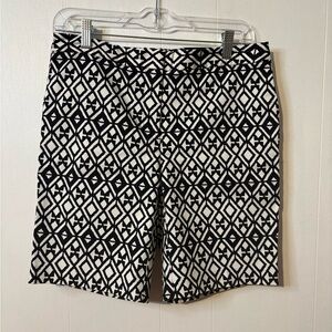 Mario Serrani Monochrome Patterned Shorts